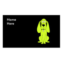 Chien de vert de chaux. Bande dessinée mignonne de Cartes De Visite Professionnelles