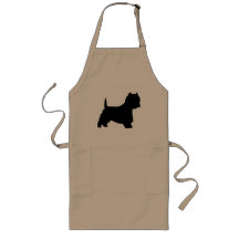 Chien de Westie (noir) Tablier