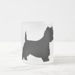 Chien de Westie (noir) Tasse À Café