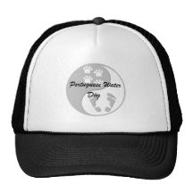 chien d'eau portugais de yang de yin casquette de camionneur