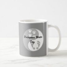 chien d'eau portugais de yang de yin tasse