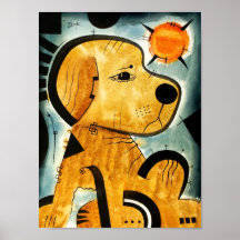Chien dk_2005aug8i de golden retriever affiches
