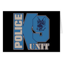 Chien d'unité de la police K9 Carte De Vœux