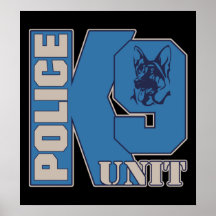Chien d'unité de la police K9 Poster