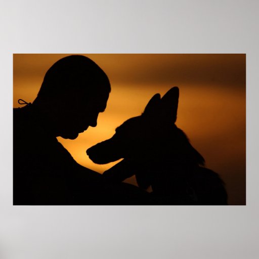Chien d'utilité militaire poster