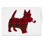 Chien écossais de tartan de Terrier de Scottie Cartes