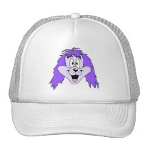 Chien hirsute pourpre. Bande dessinée Casquettes