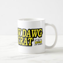Chien jaune Démocrate Mug À Café