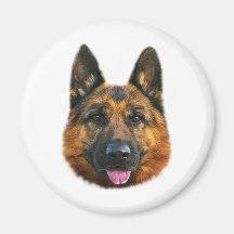 Chien K-9 alsacien de berger allemand Aimant Pour Réfrigérateur