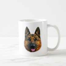 Chien K-9 alsacien de berger allemand Tasse