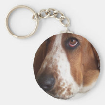 Chien Keychain de Basset Hound Porte-clefs