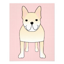 Chien mignon. Bouledogue français crème pâle Cartons D'invitation