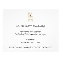 Chien mignon. Bouledogue français crème pâle Invitations Personnalisées