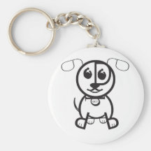 Chien mignon Keychain Porte-clefs