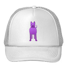 Chien pourpre casquette