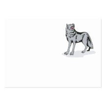 Chien sauvage de loup hurlant modèle de carte de visite