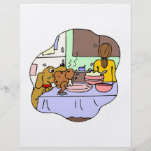 Chien vilain prospectus avec motif