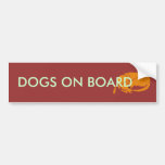 CHIENS À BORD AUTOCOLLANTS POUR VOITURE