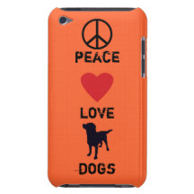 Chiens d'amour de paix coque Case-Mate iPod touch