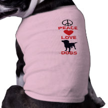 Chiens d'amour de paix vêtements pour chien