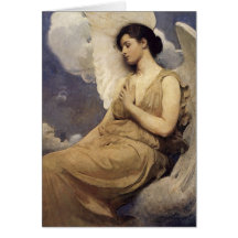 Chiffre à ailes par Thayer d'Abbott Handerson Cartes De Vœux