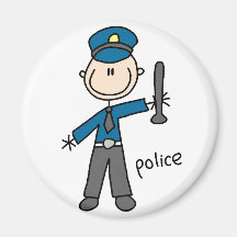 Chiffre aimant de bâton de policier