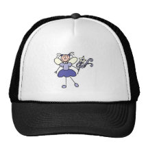 Chiffre ange de bâton dans le chapeau pourpre casquette