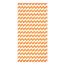 CHIFFRE BLANC ORANGE DE GRAPHIQUES DE MOTIF DE ZIG PHOTOCARTE CUSTOMISÉE