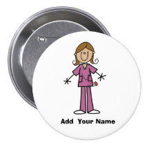 Chiffre customisé par peau moyenne bouton de bâton badge avec épingle