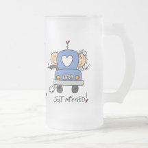 Chiffre de bâton juste marié tasse à café