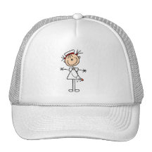 Chiffre femelle blanc cadeaux de bâton de l'infirm casquette