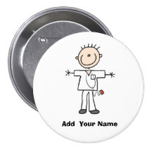 Chiffre masculin personnalisé bouton de bâton d'in badge avec épingle