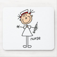 Chiffre Mousepad de bâton d'infirmière Tapis De Souris