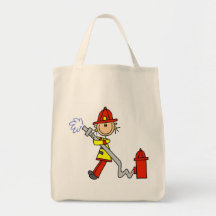 Chiffre sapeur-pompier de bâton avec le tuyau sacs
