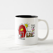 Chiffre T-shirts et cadeaux de bâton d'animaux de  Tasse À Café