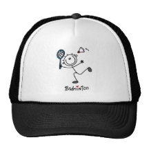 Chiffre T-shirts et cadeaux de bâton de badminton Casquette