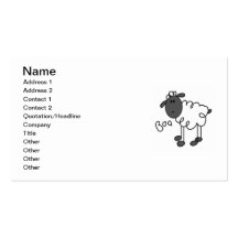 Chiffre T-shirts et cadeaux de bâton de moutons Modèles De Cartes De Visite