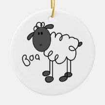 Chiffre T-shirts et cadeaux de bâton de moutons Décoration De Noël