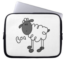 Chiffre T-shirts et cadeaux de bâton de moutons Housses Pour Ordinateur Portable