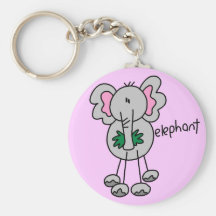 Chiffre T-shirts et cadeaux de bâton d'éléphant Porte-clef