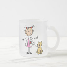 Chiffre vétérinaire de bâton mug