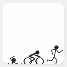 Chiffres de bâton de triathlon autocollants