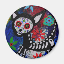 Chihuahua Dia De los Muertos par Prisarts Aimants