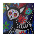 CHIHUAHUA DIA DE LOS MUERTOS TILE CARREAU EN CÉRAMIQUE