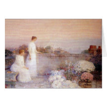 Childe Hassam - crépuscule Cartes
