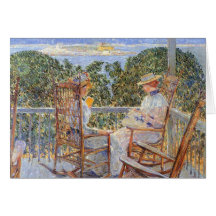 Childe Hassam - île de Dix livres Cartes De Vœux