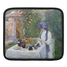 Childe Hassam - le service à thé de Terre-Cuits Poches Pour iPad