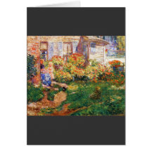 Childe Hassam - une hutte Gloucester de pêche Cartes De Vœux