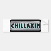 Chillaxin sur le métal autocollants pour voiture