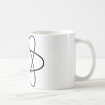 chimie de noyau d'atome tasse à café
